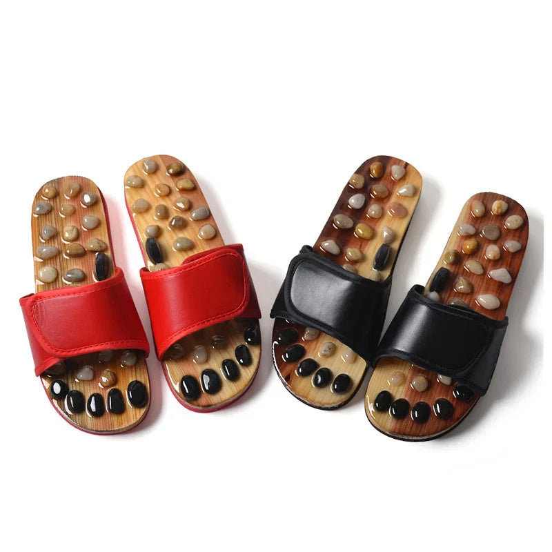 Foot Massage Sandals with River Stones