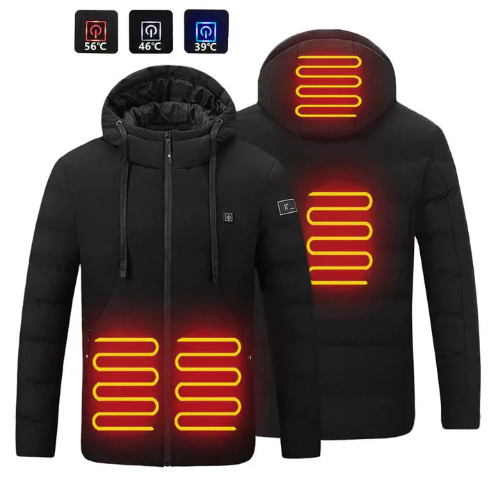 Electric Heated Jacket with 4 Adjustable Heat Zones