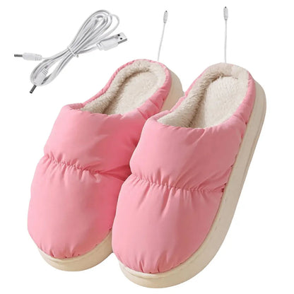 Cozy Winter Electric Heated Slippers