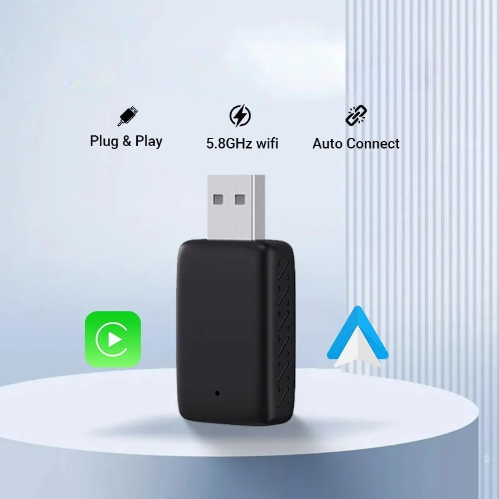 Compact and Convenient Wireless USB CarPlay Adapter