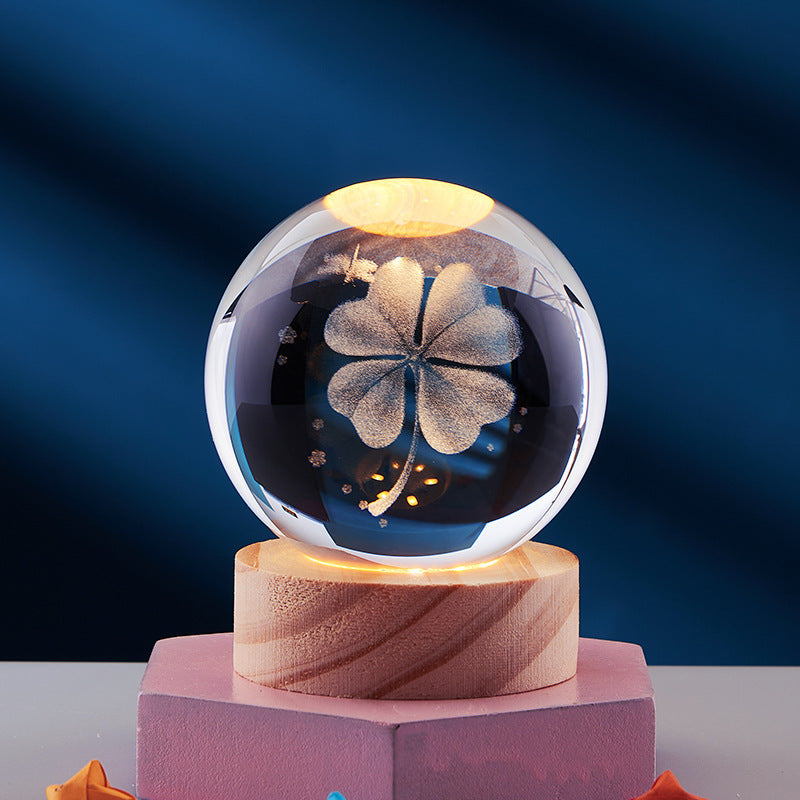 Elegant Crystal Night Lamp