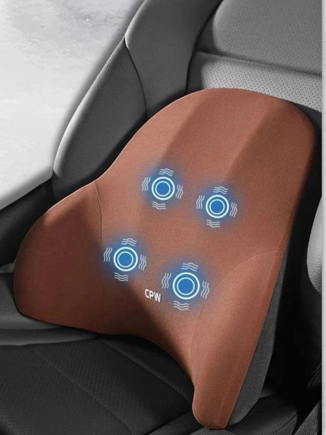 Car Massage Cushion with Vibrations and Adjustable Headrest