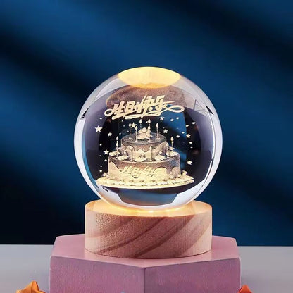 Elegant Crystal Night Lamp