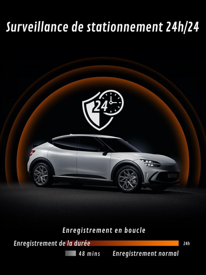 4K Front/Rear Mirror Camera with CarPlay and Recording