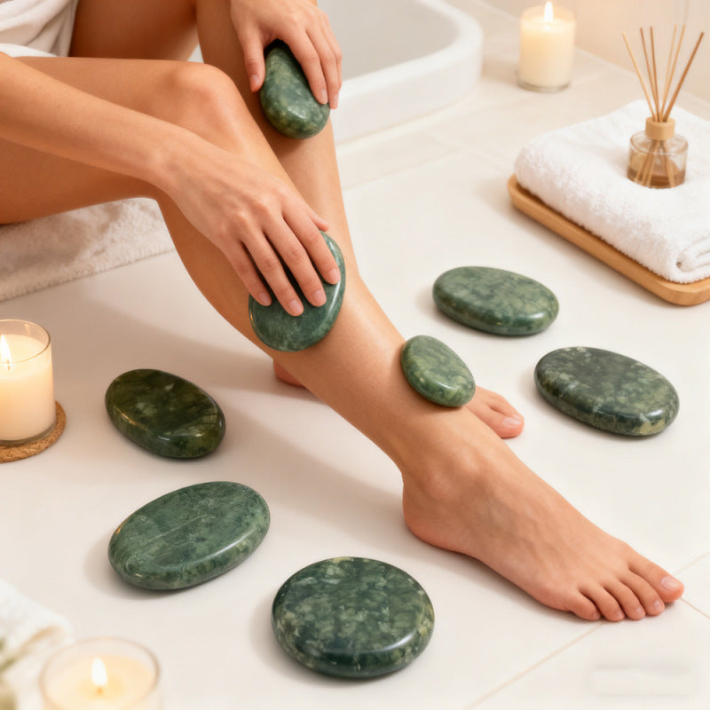 Hot Massage Stones Made of Natural Jade