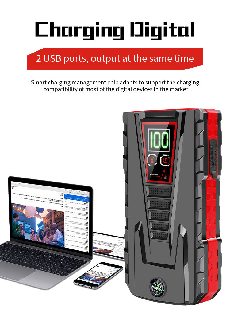 Powerful and Compact Car Jump Starter