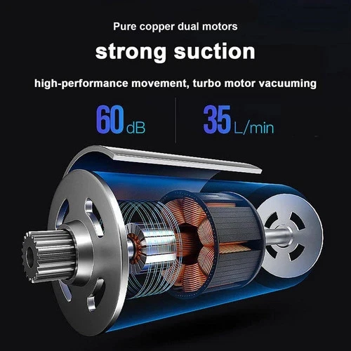 Marcherelle™ – Cordless Car Vacuum Cleaner 120w Lightweight and Versatile