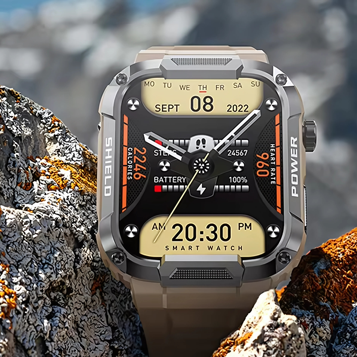 Waterproof MK66 Smartwatch with Elegant Design